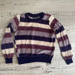 VINTAGE GAP VELVET STRIPED TOP